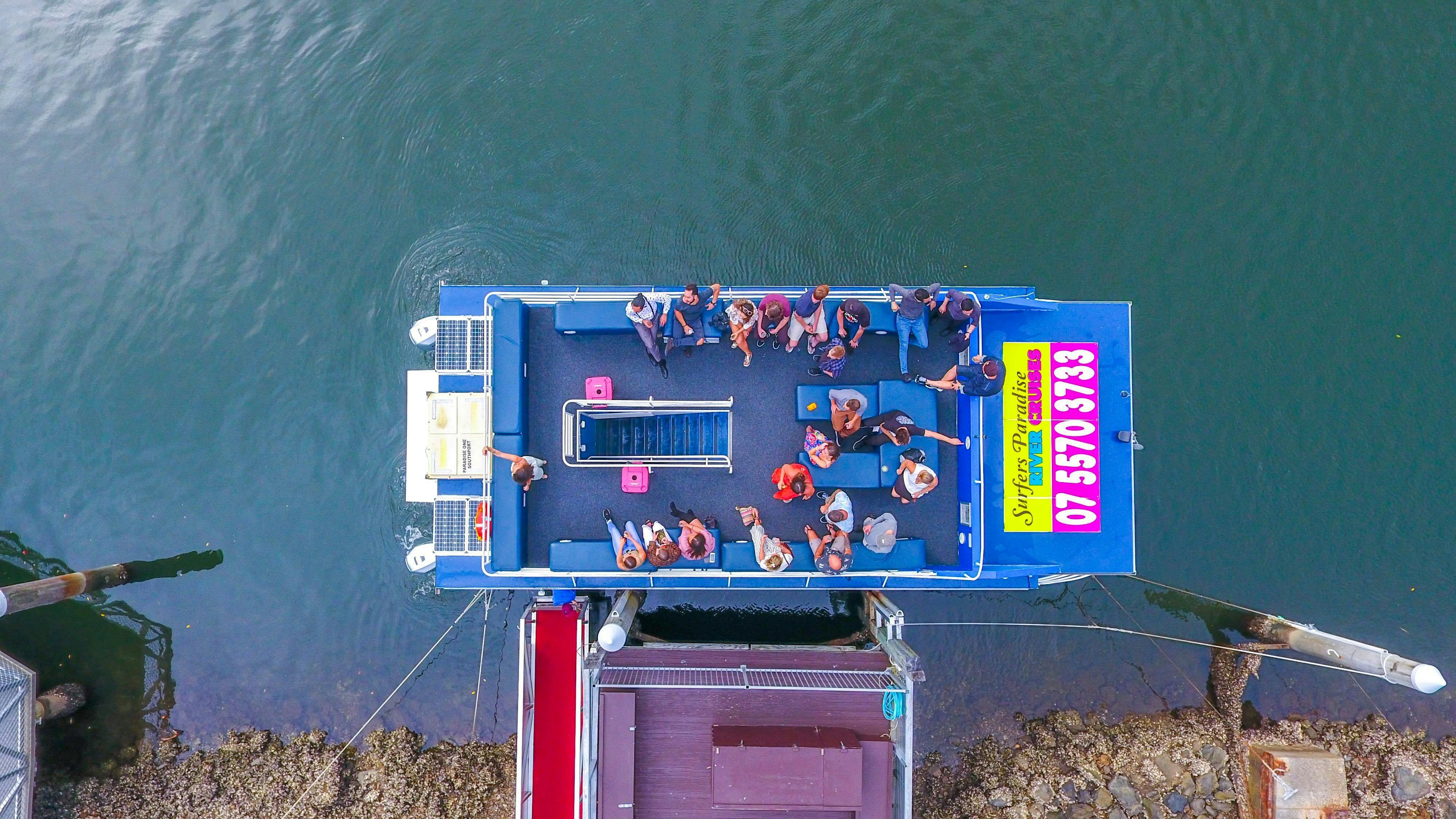 drone shot top deck gold coast surfers paradise