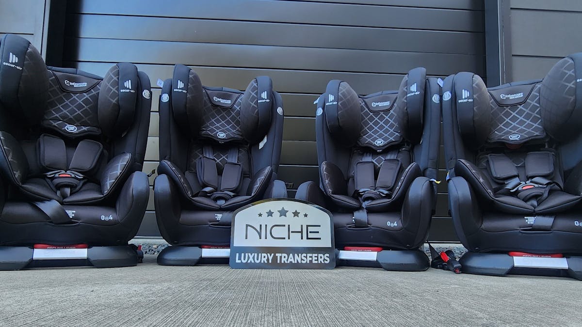 Complimentary baby seats and boosters