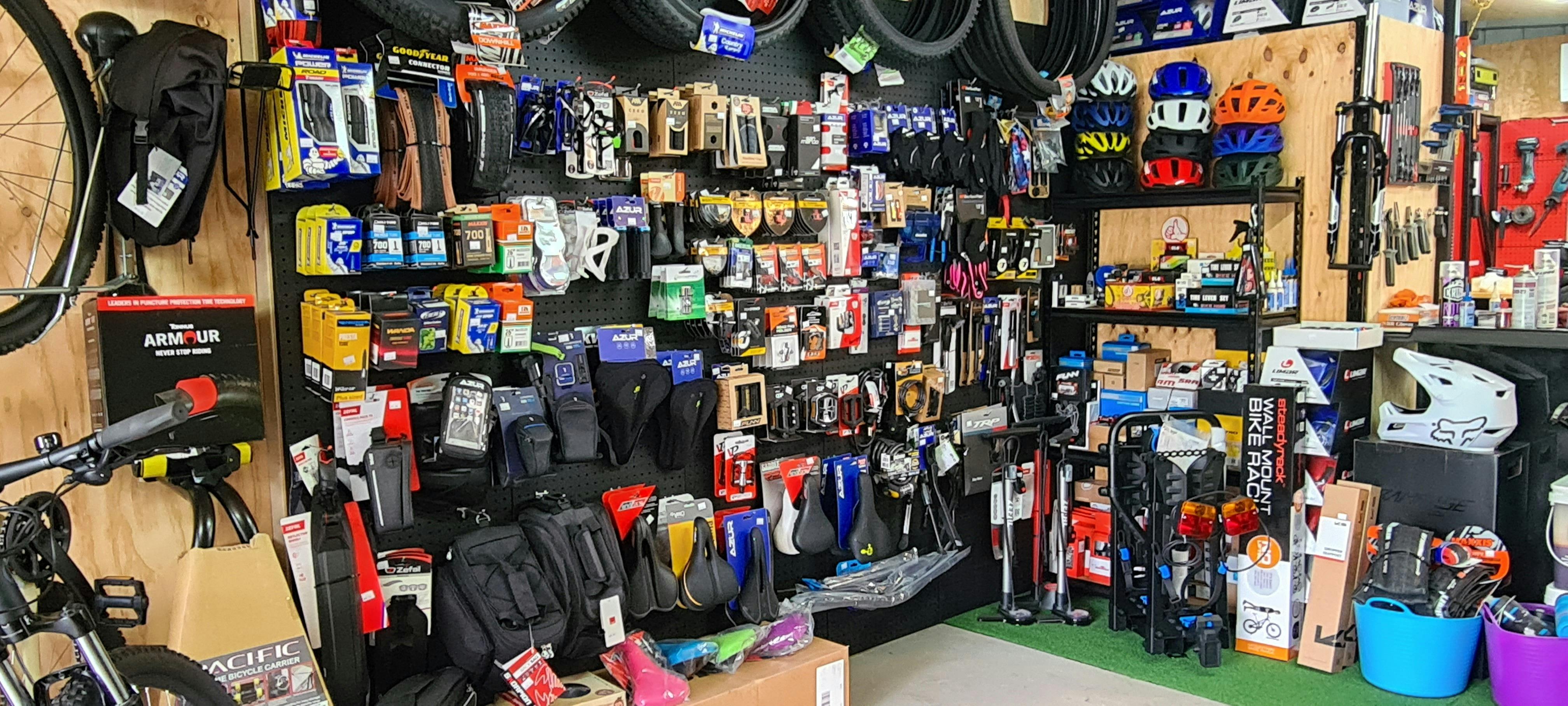 Shop with bike accessories
