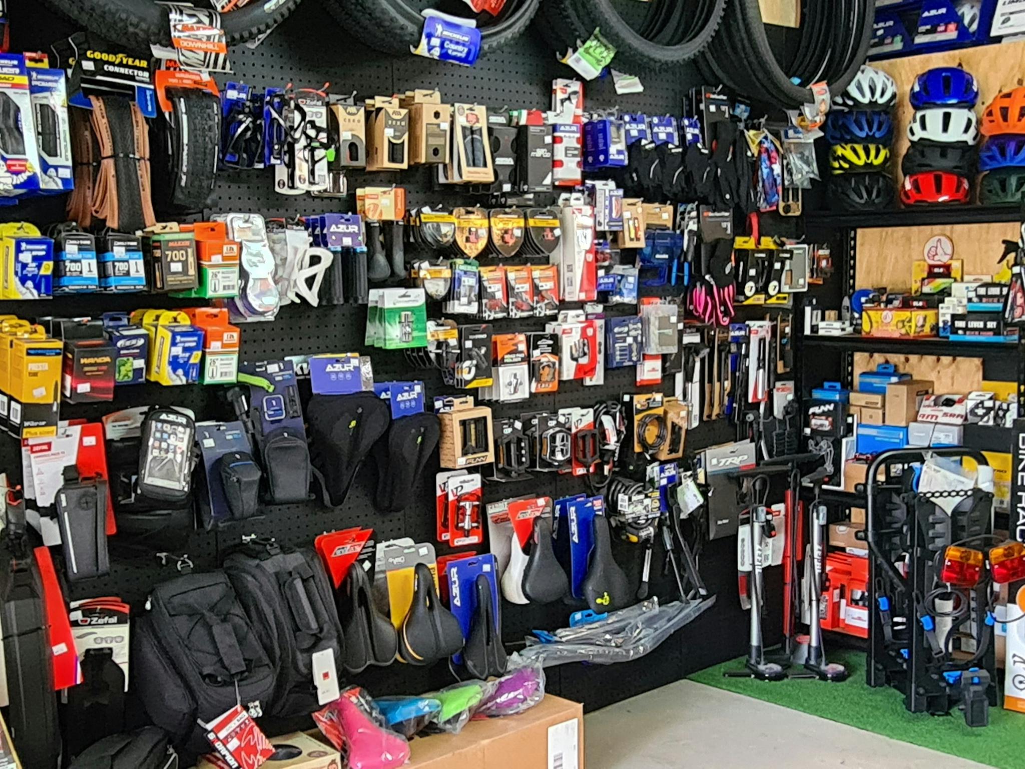 Shop with bike accessories