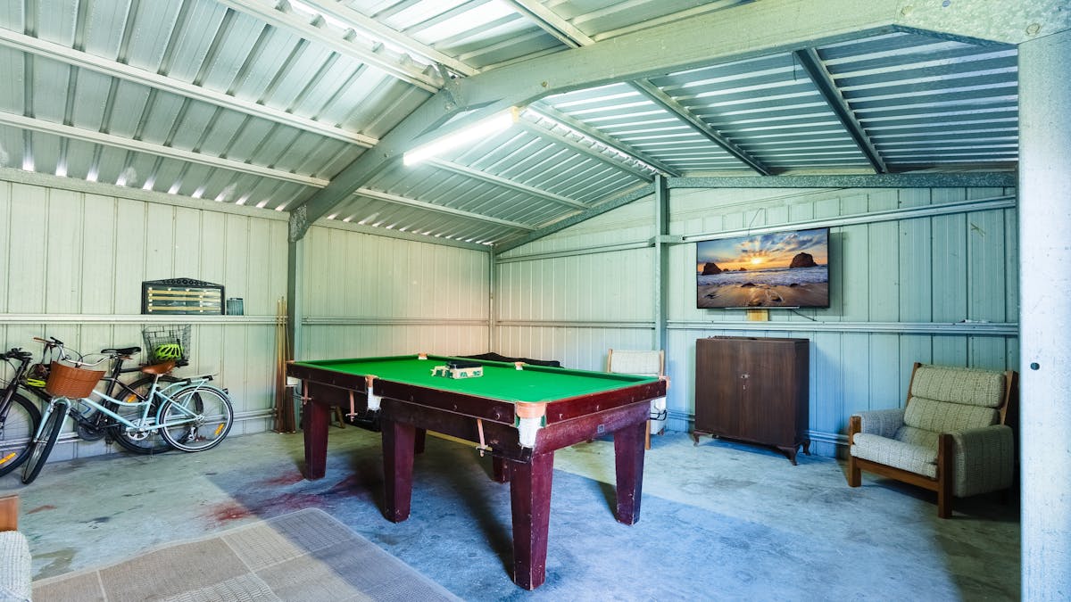 Pool table area