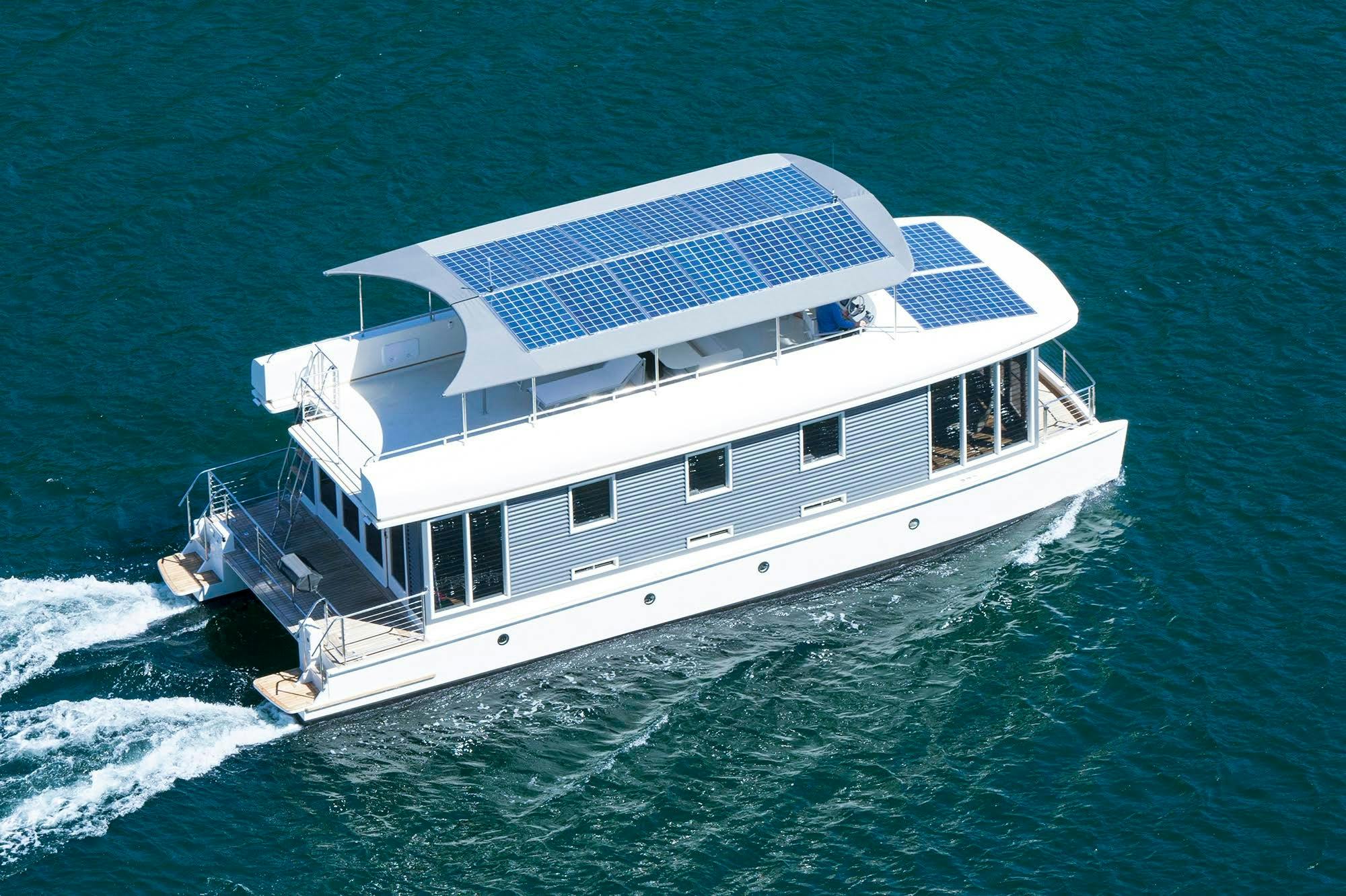 Solar powered boat
