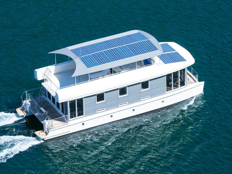 Solar powered boat