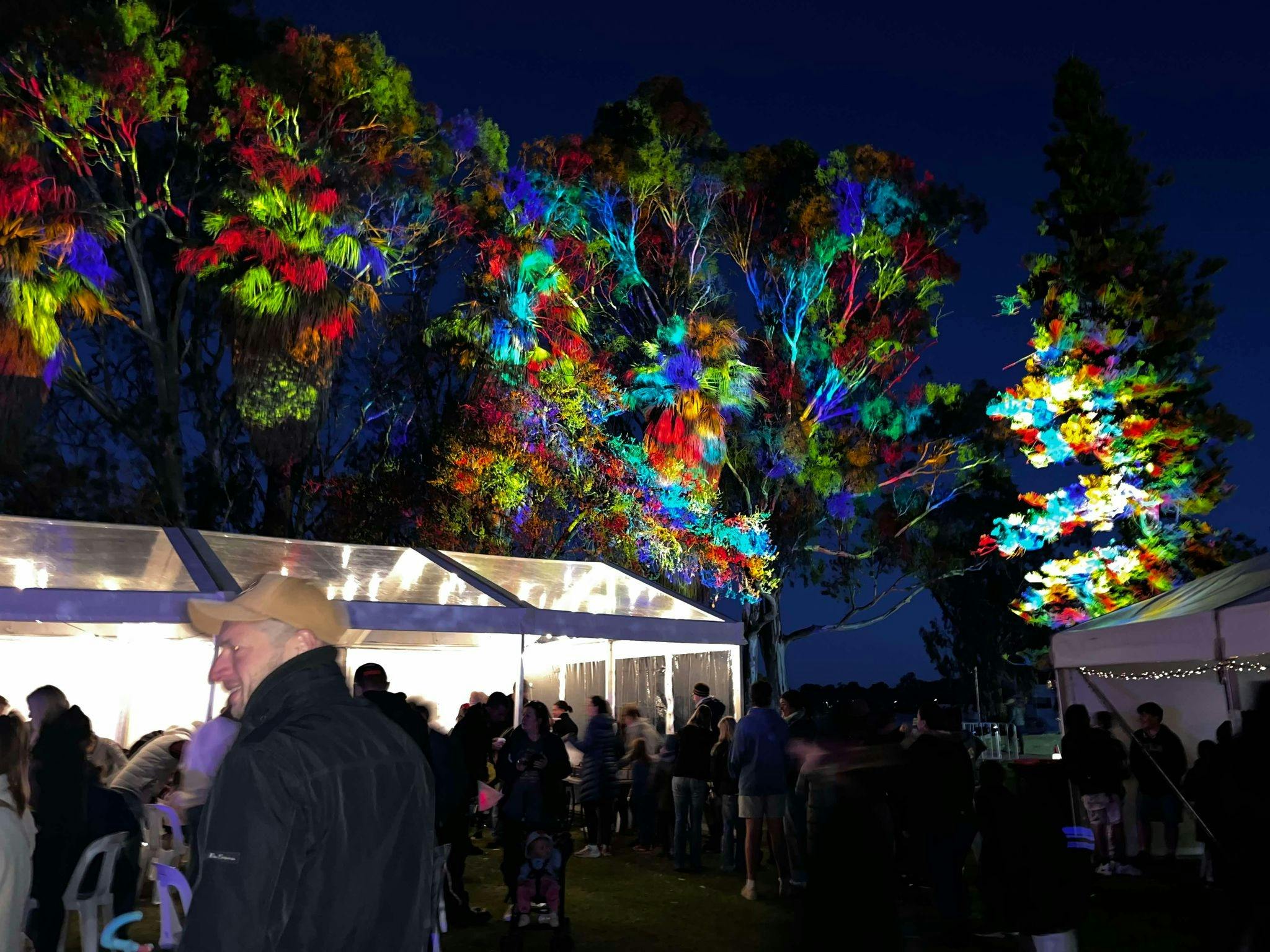 Riverfront Tree Lighting Winter Glow