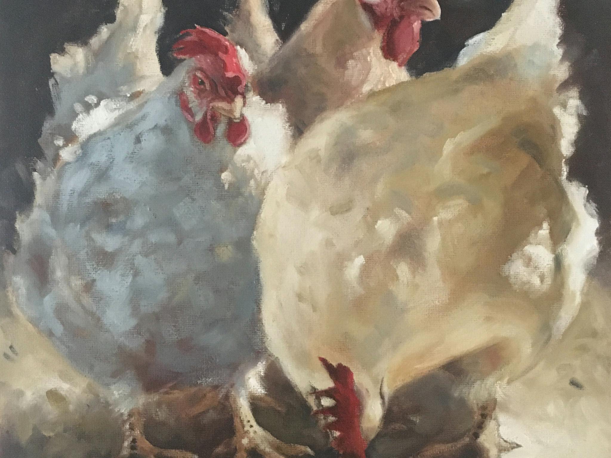 Chooks are another favourite subject