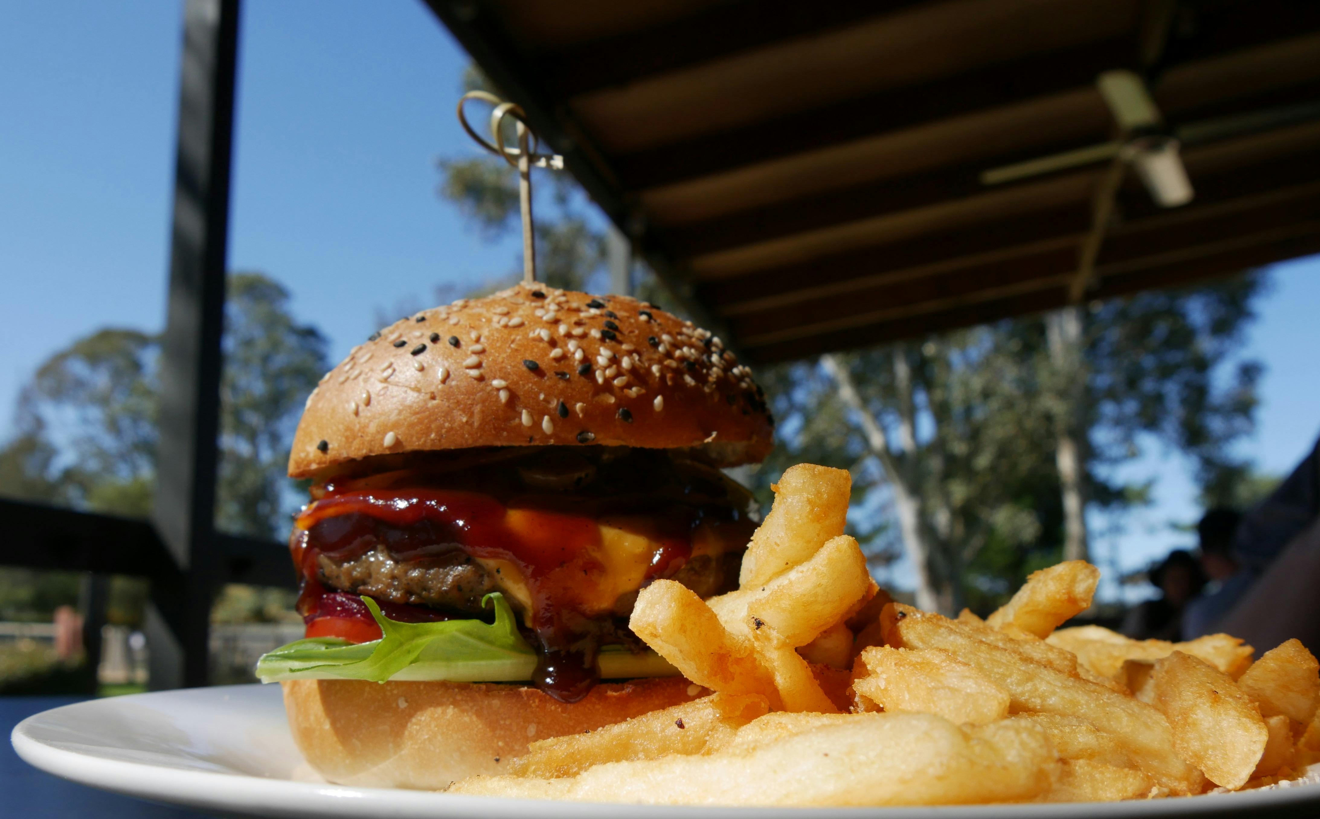 Aussie Burger and Chips