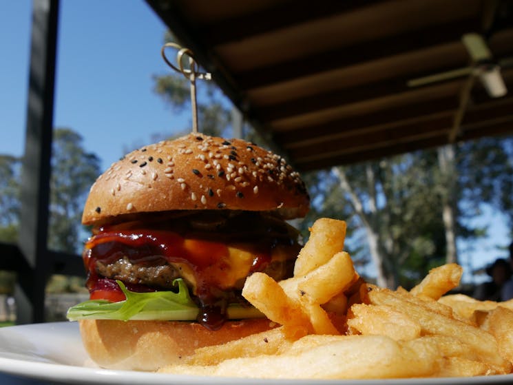 Aussie Burger and Chips