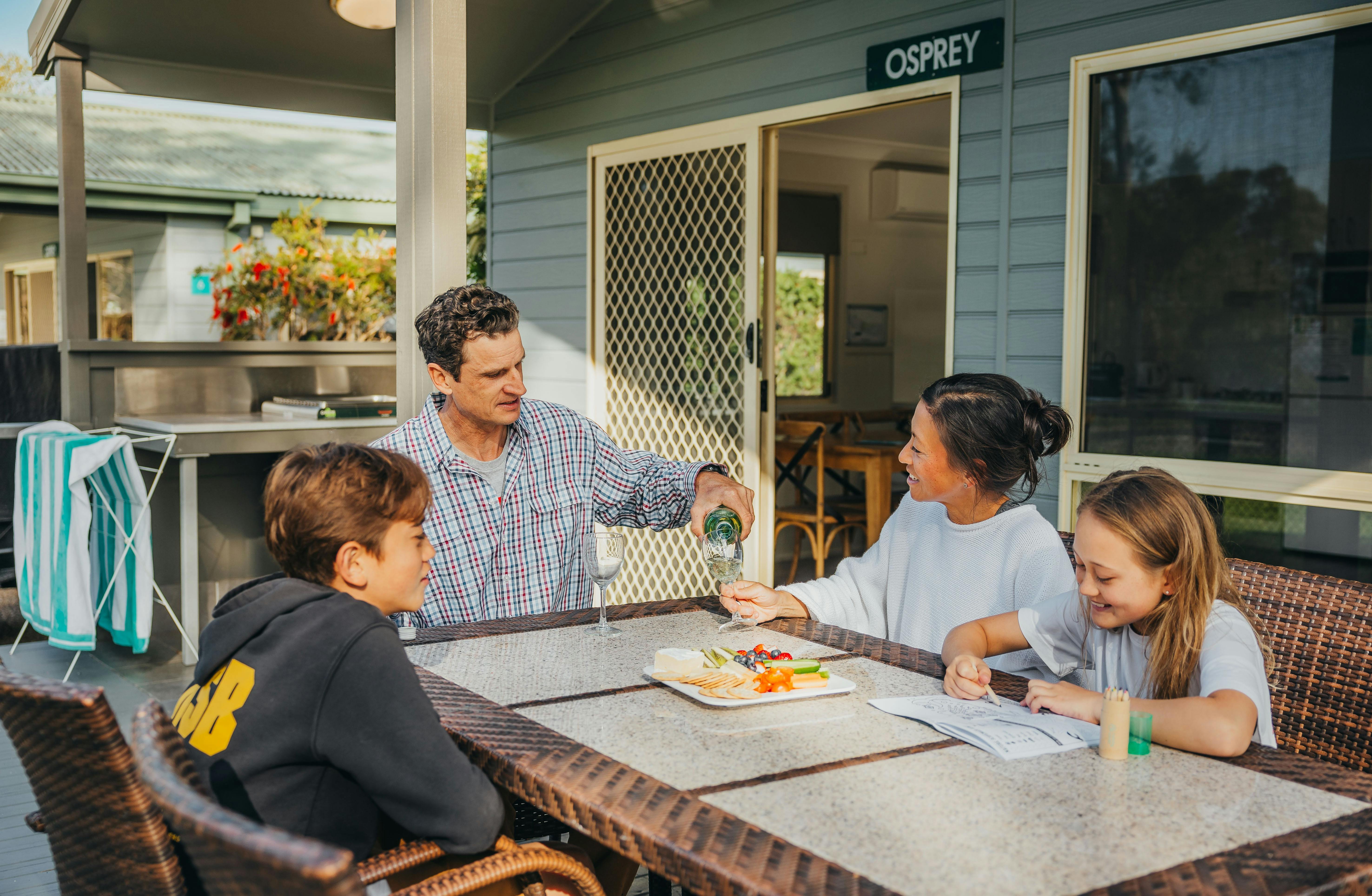 Family on Deck, Holiday Haven Culburra