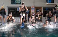 Dive School Students
