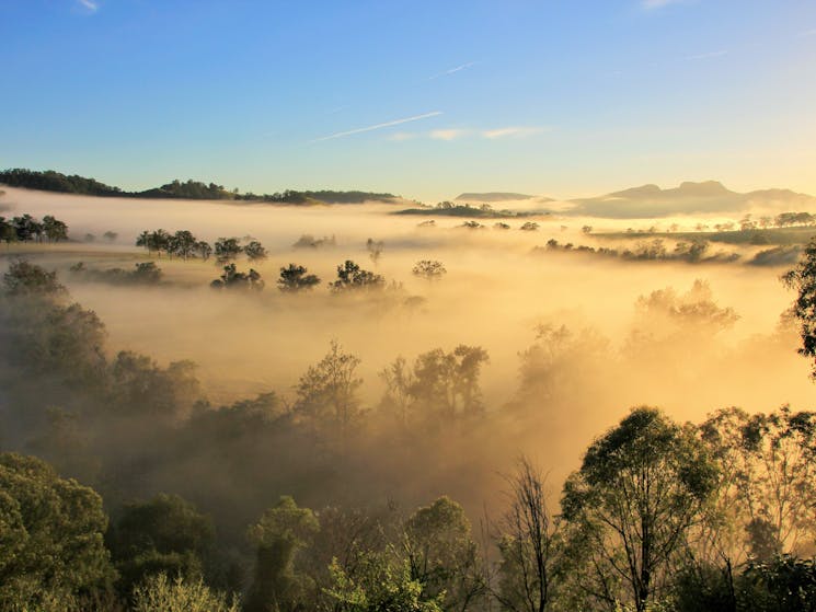 Barrington River valley views at Gloucester NSW