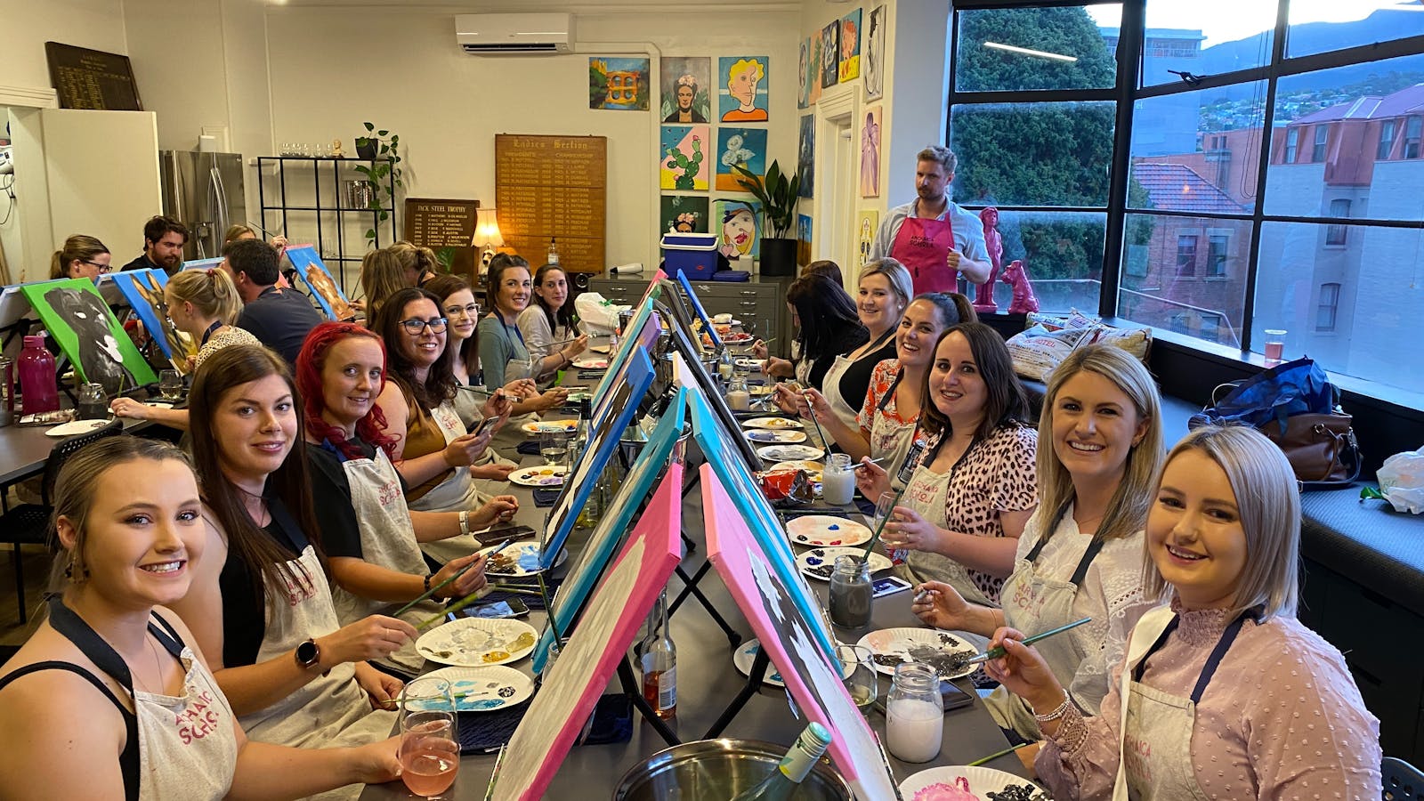 Getting the squad together for a cheeky Paint 'n' Sip