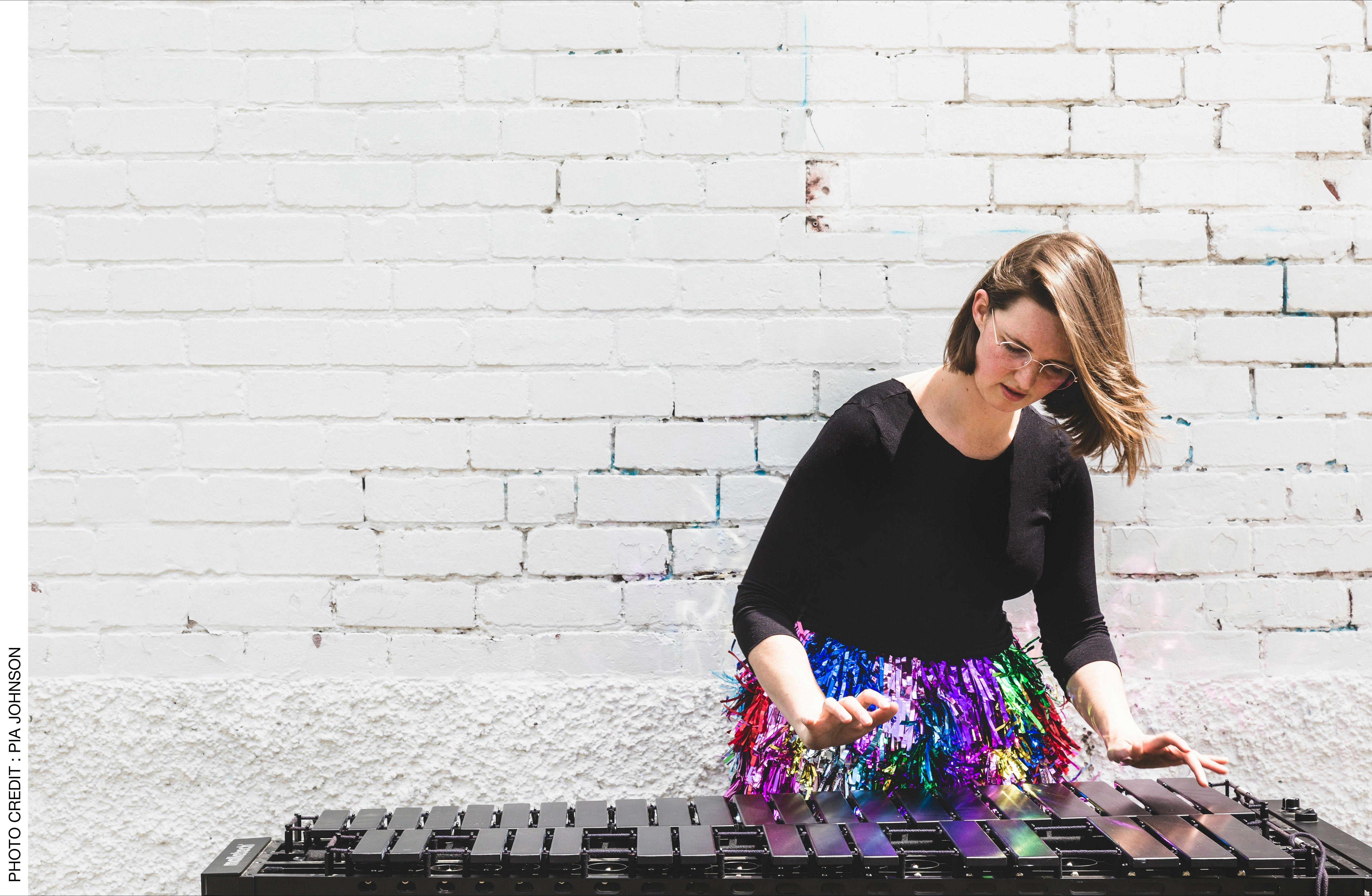 Thea Rossen playing xylophone