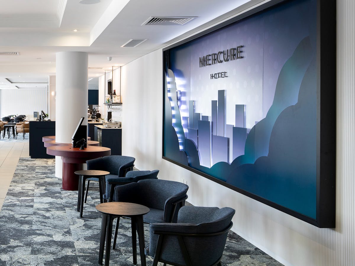 Lobby of the hotel