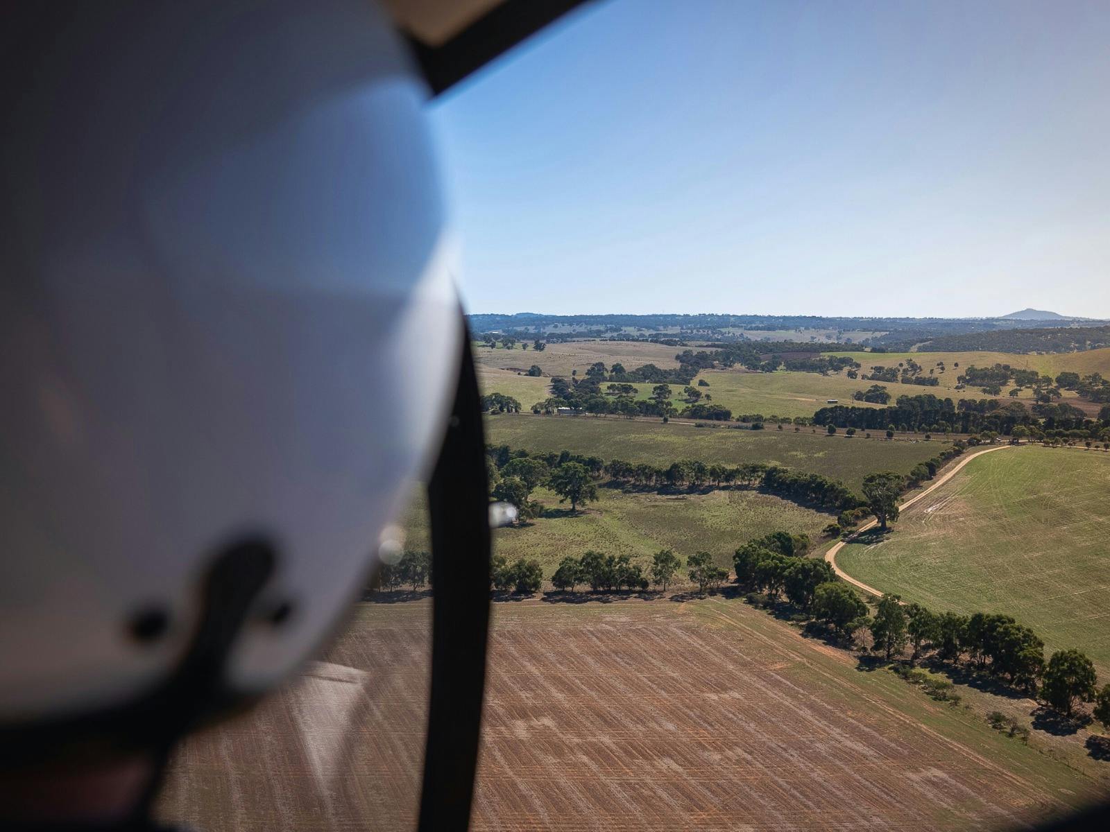 The view from South Australian Helicopters.