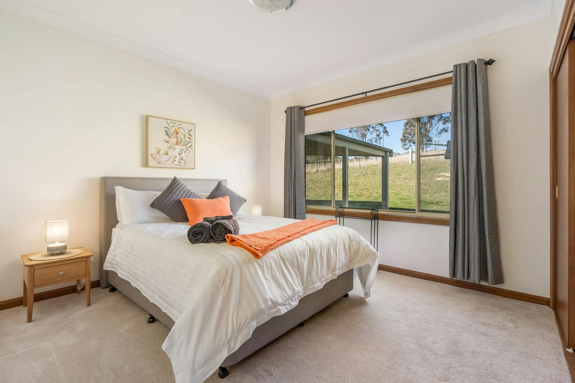 Bedroom with large window for amazing views