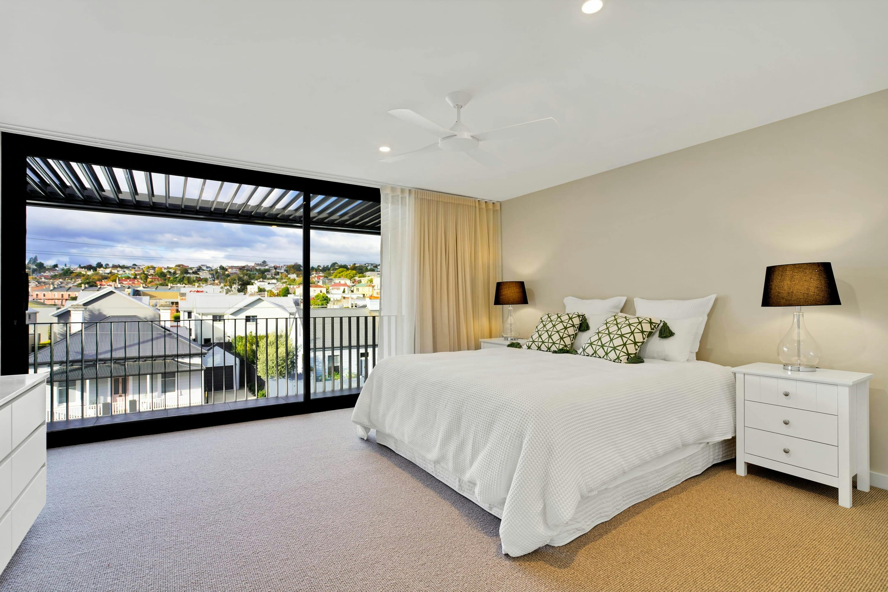 Spacious bedroom with king or queen bed