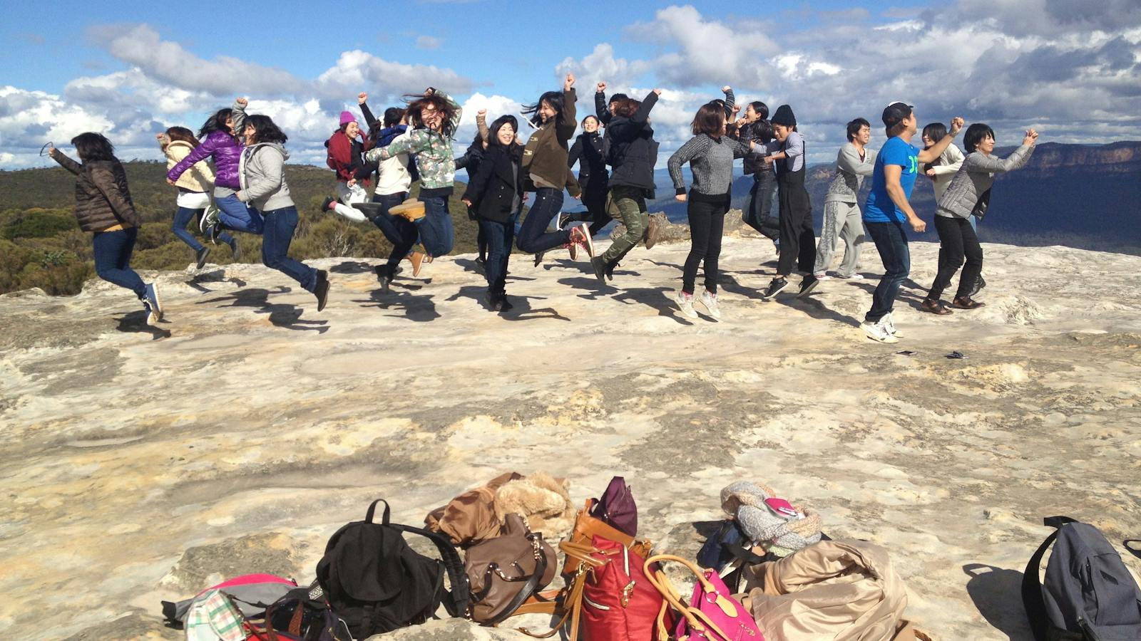 Pax jumping for joy