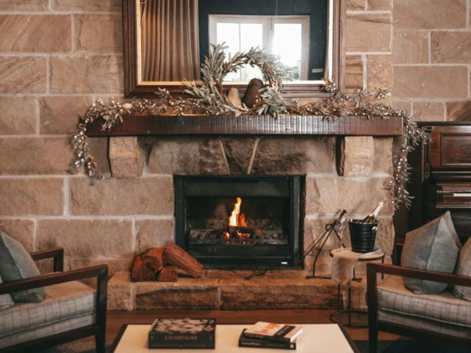 Fireplace at Spicers Guesthouse