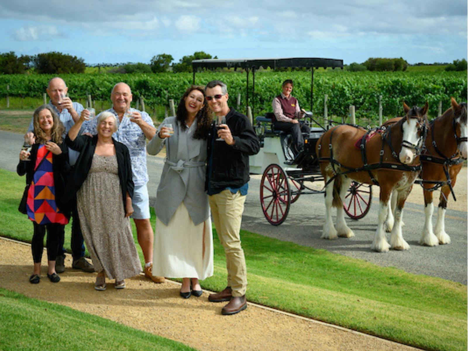 Cheers to horse drawn wine tours
