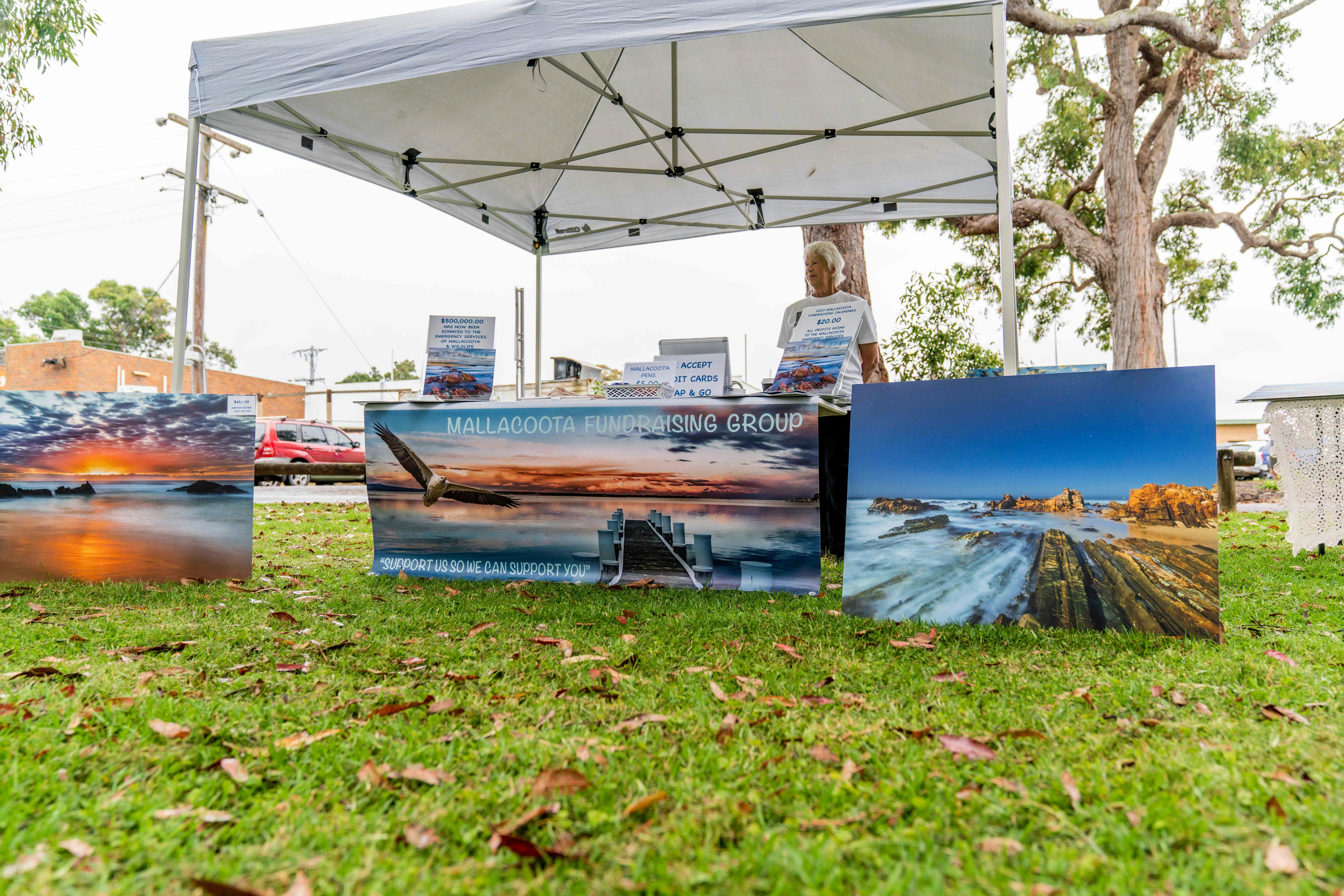 Market stall selling locally made products