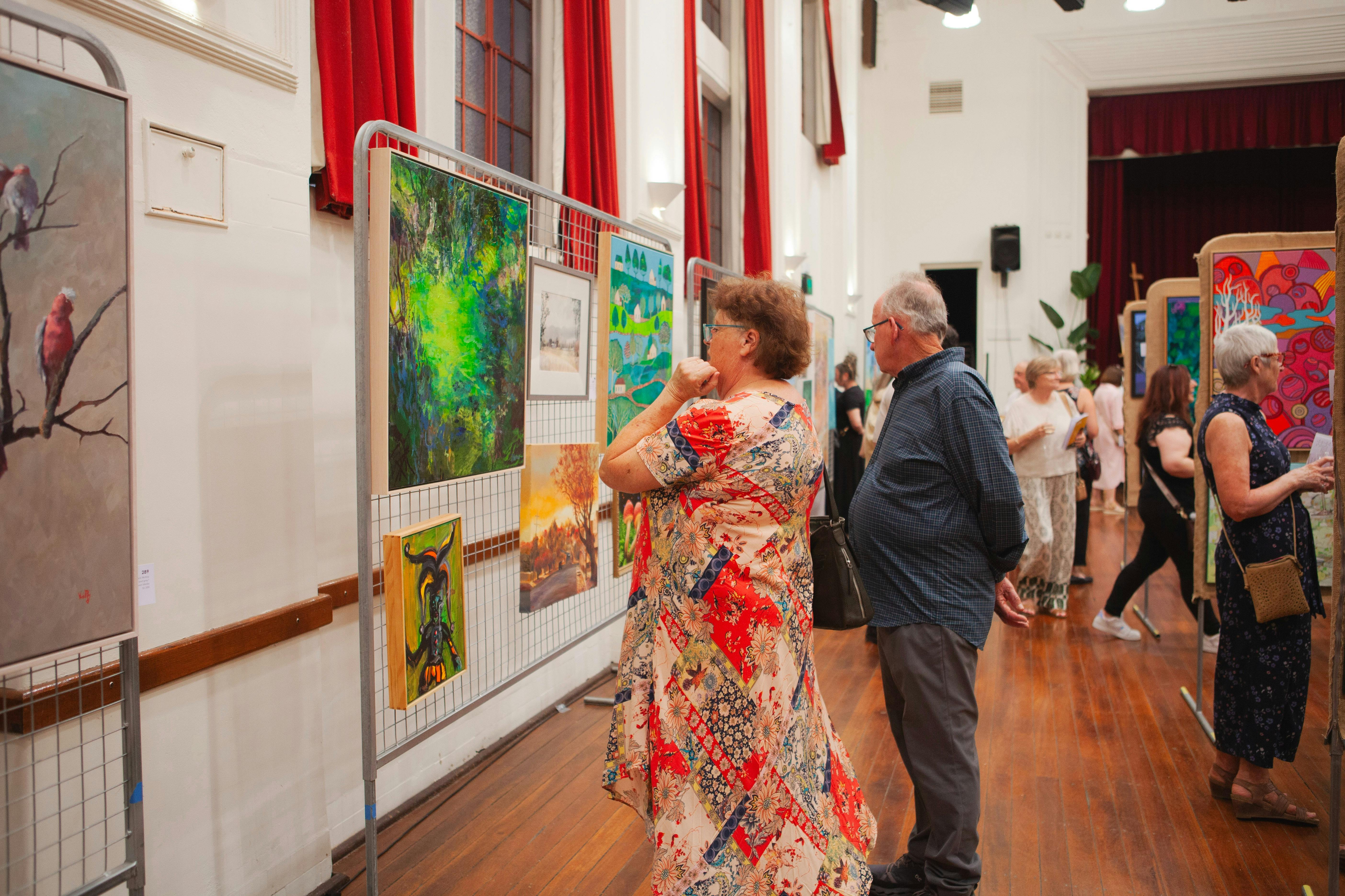 Lots of different styles of paintings