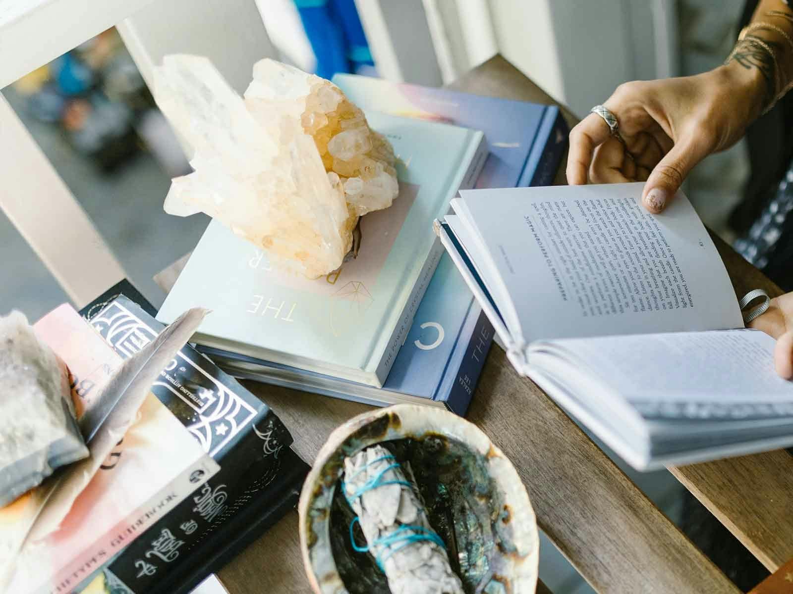 Gifts from Gaia sells new age, esoteric, wellness and spiritual books from their shop near Hobart.