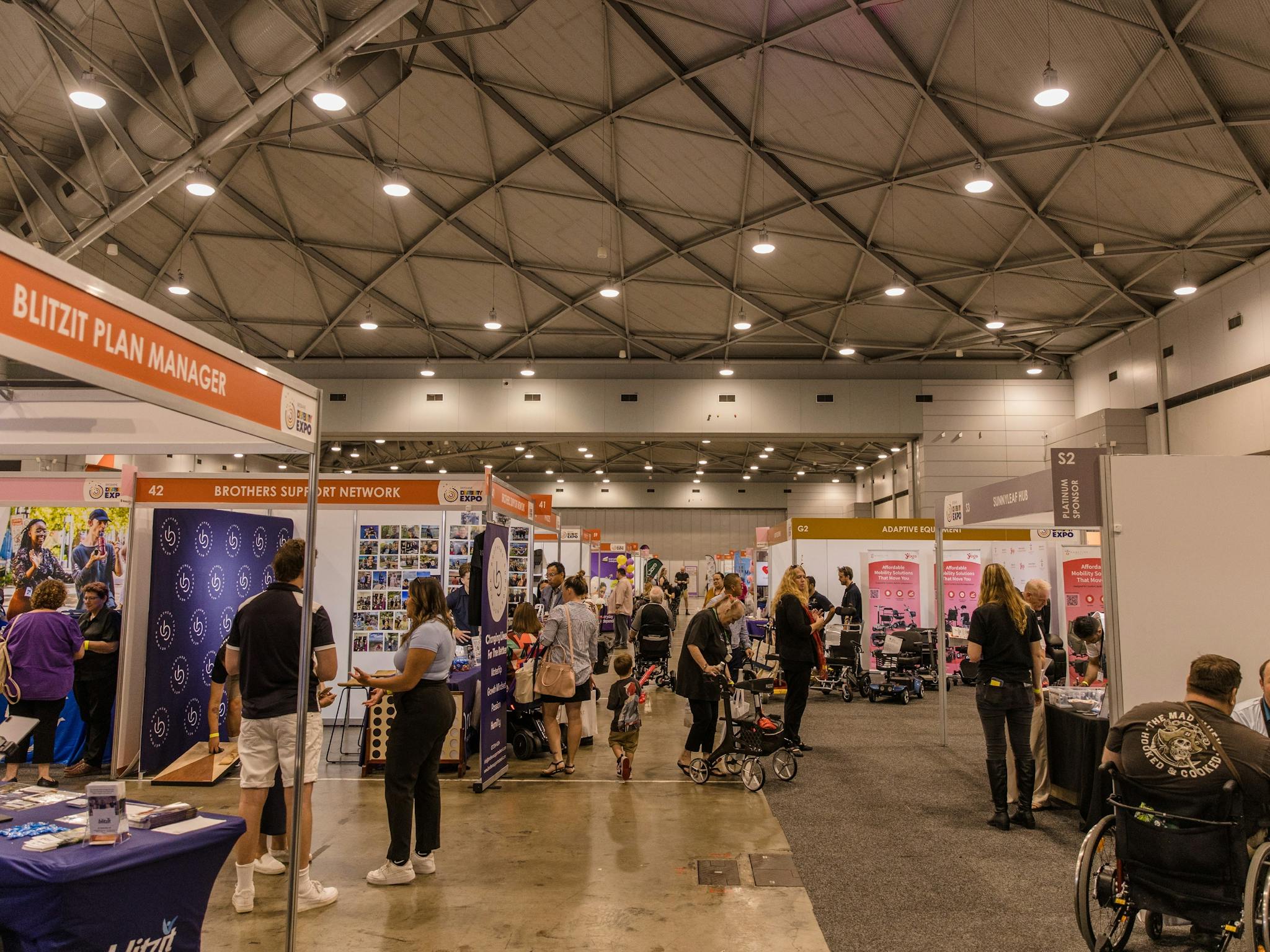 Crowd shot at Brisbane Disability Expo 2024 Crowd shot at Brisbane Disability Expo 2024