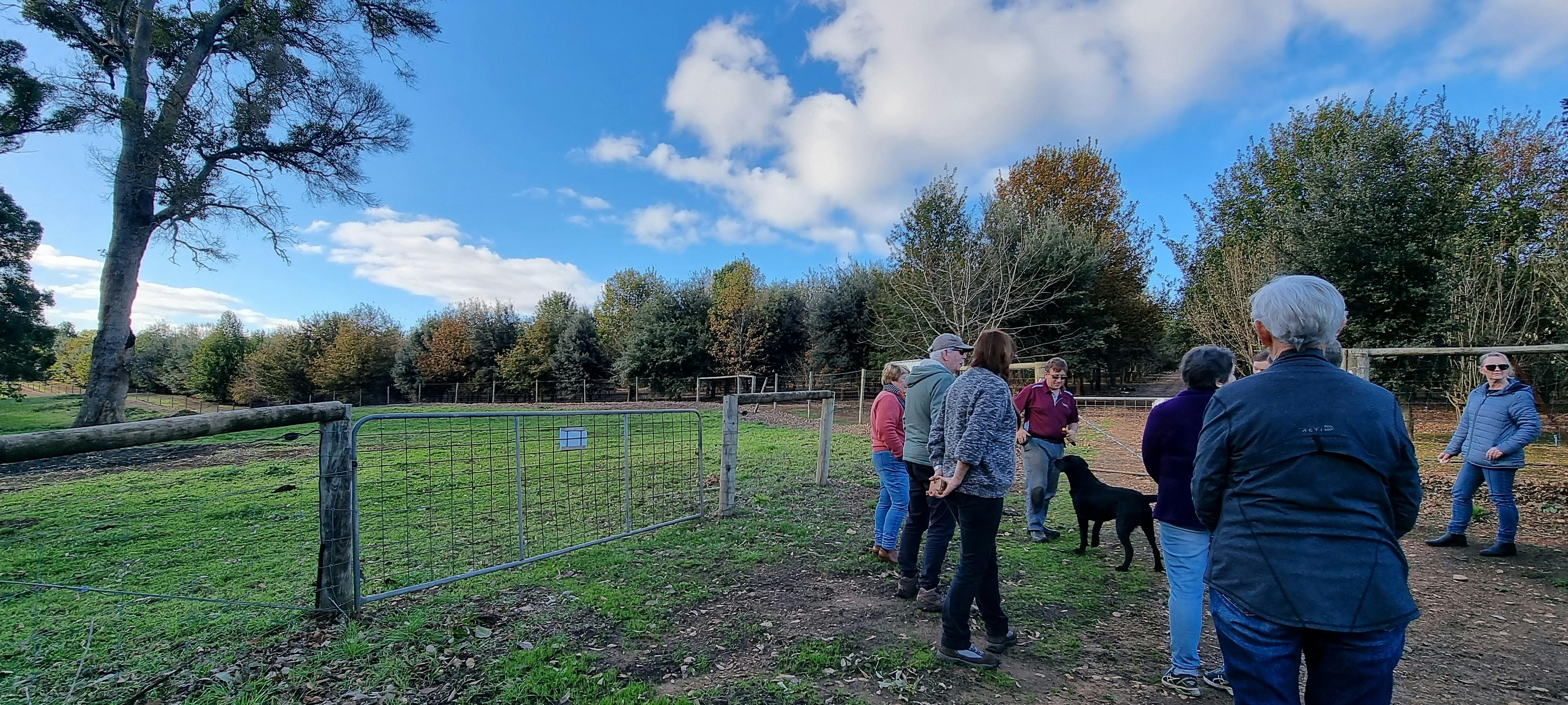 Group of people about to start a Truffle Hunt