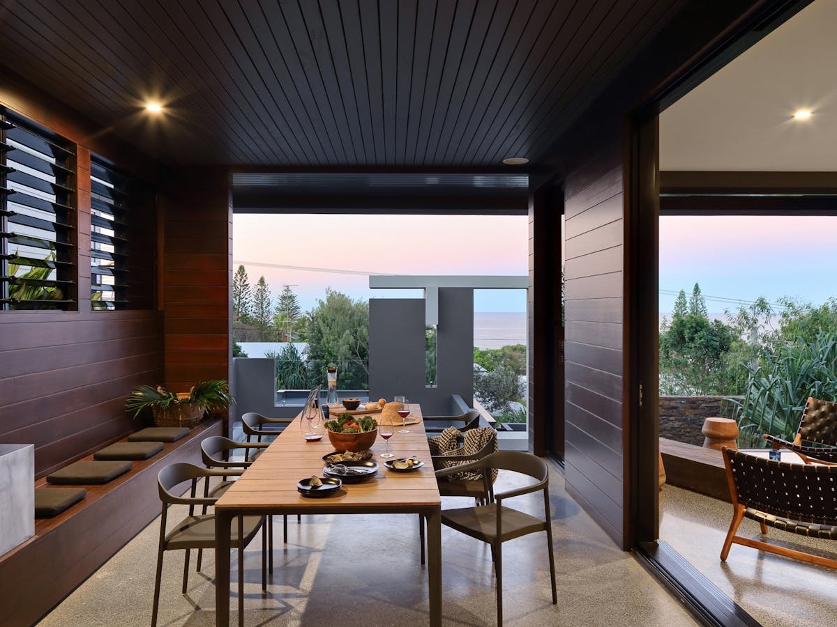 Alfresco Style: Connect indoor comfort with outdoor allure in the spacious living area