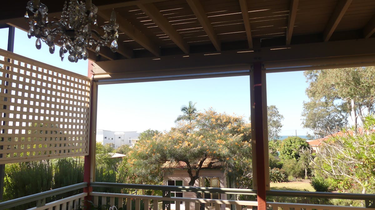 looking onto garden