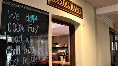 Walsh's Hotel restaurant.