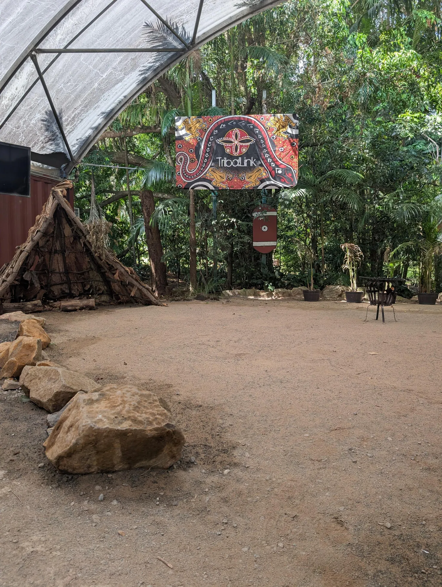 TribalLink Activity Centre Rainforest Auditorium with gunya!