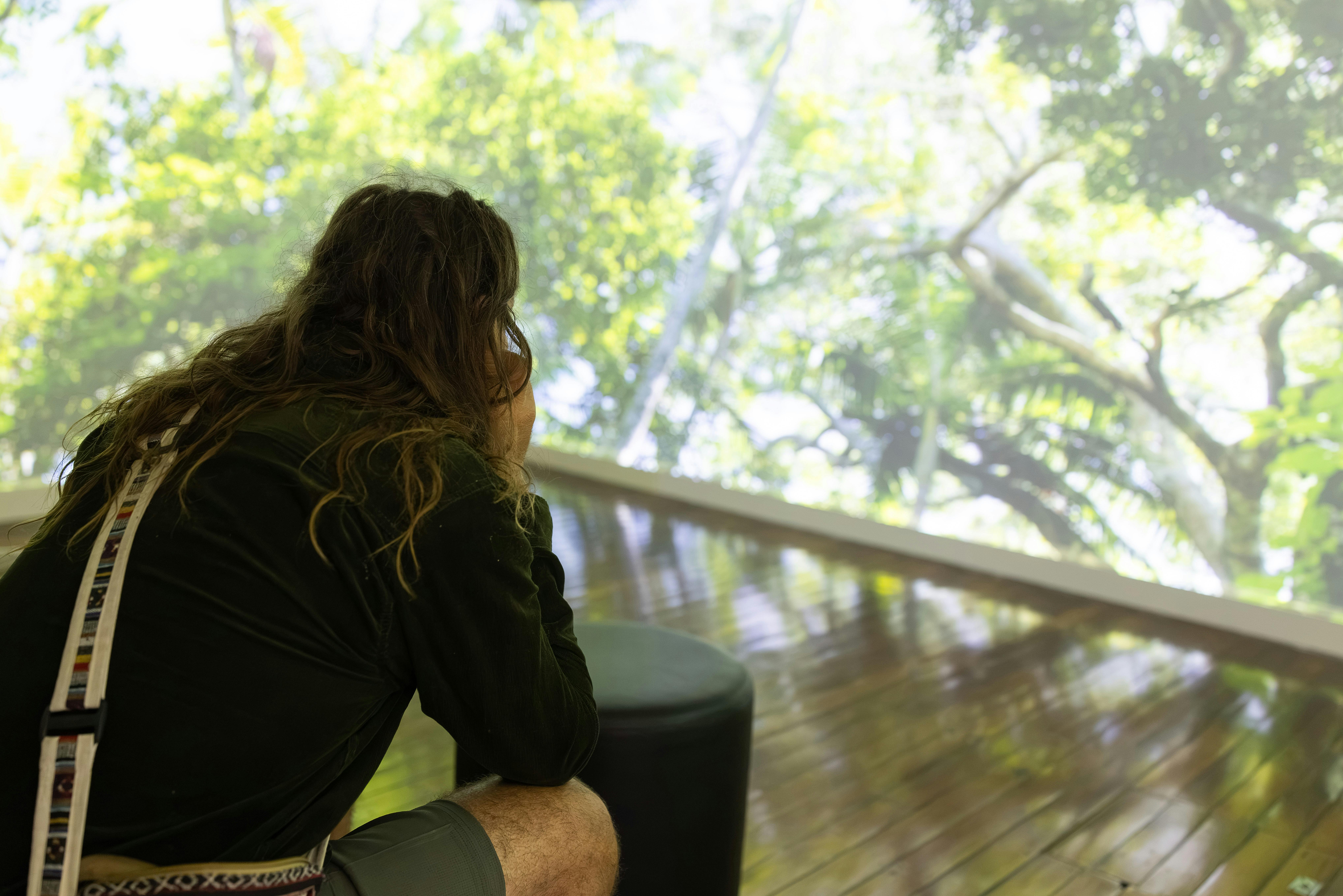 Man sitting in Birpai Country Stories  experience
