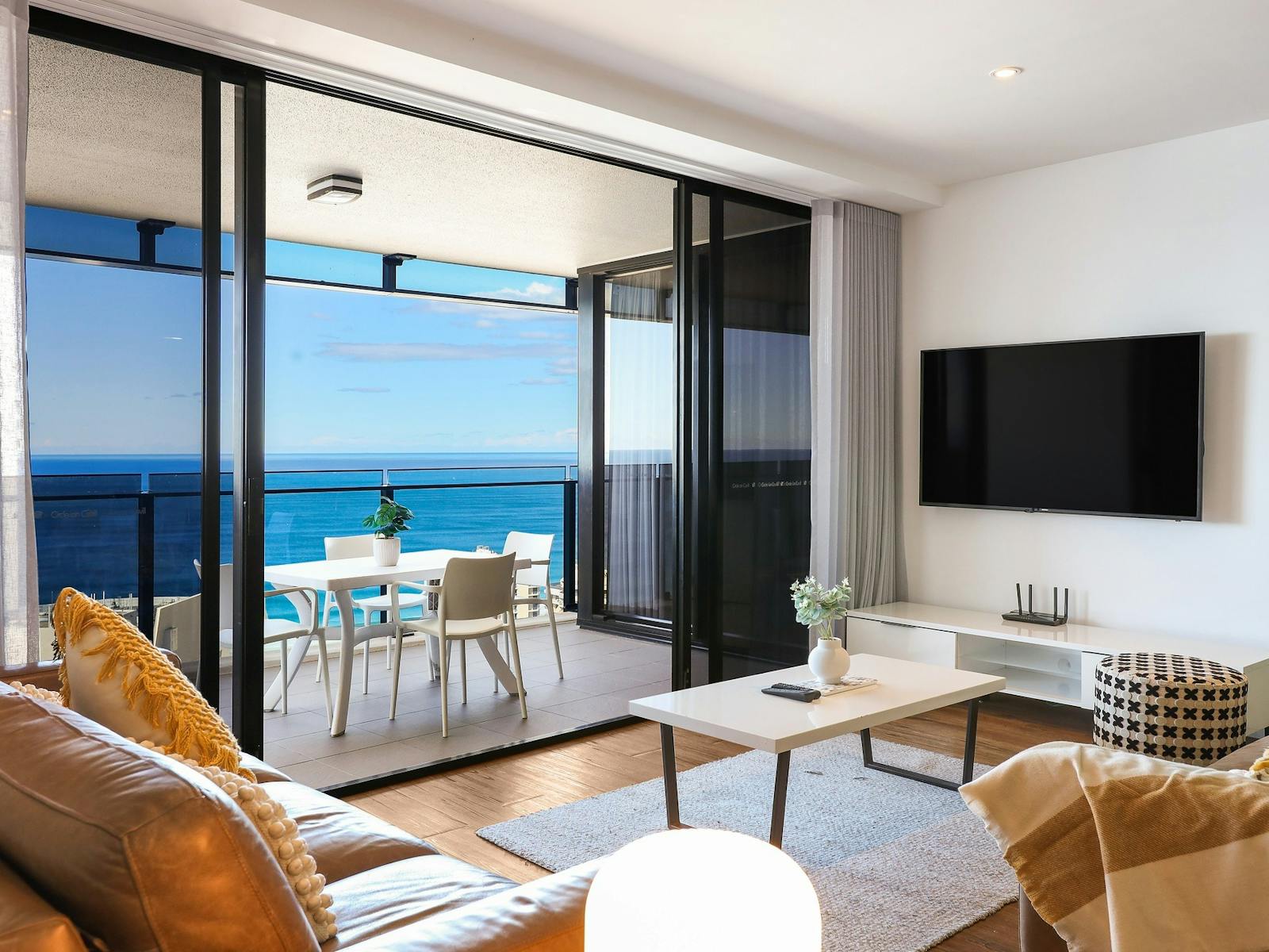 Circle on Cavill Surfers Paradise Lounge room and balcony overlooking ocean - Gold Coast Holidays Circle on Cavill Surfers Paradise Lounge room and balcony overlooking ocean - Gold Coast Holidays