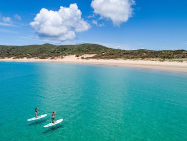 Hire a kayak or paddleboard and explore the calm, clear waters around Great Keppel Island!