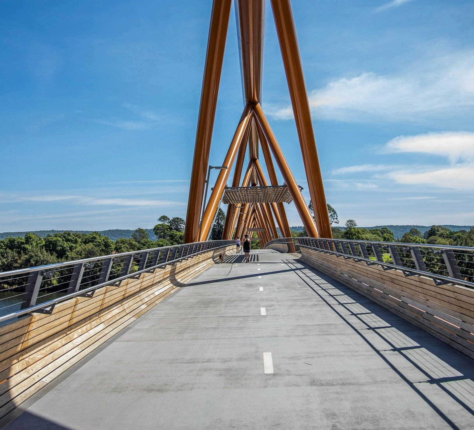 The scenic Yandhai Nepean Crossing, Penrith in Sydney's west