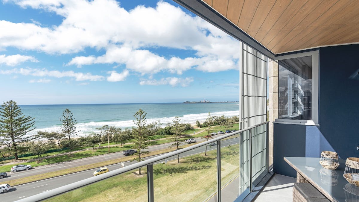 Sweeping ocean views from the balcony