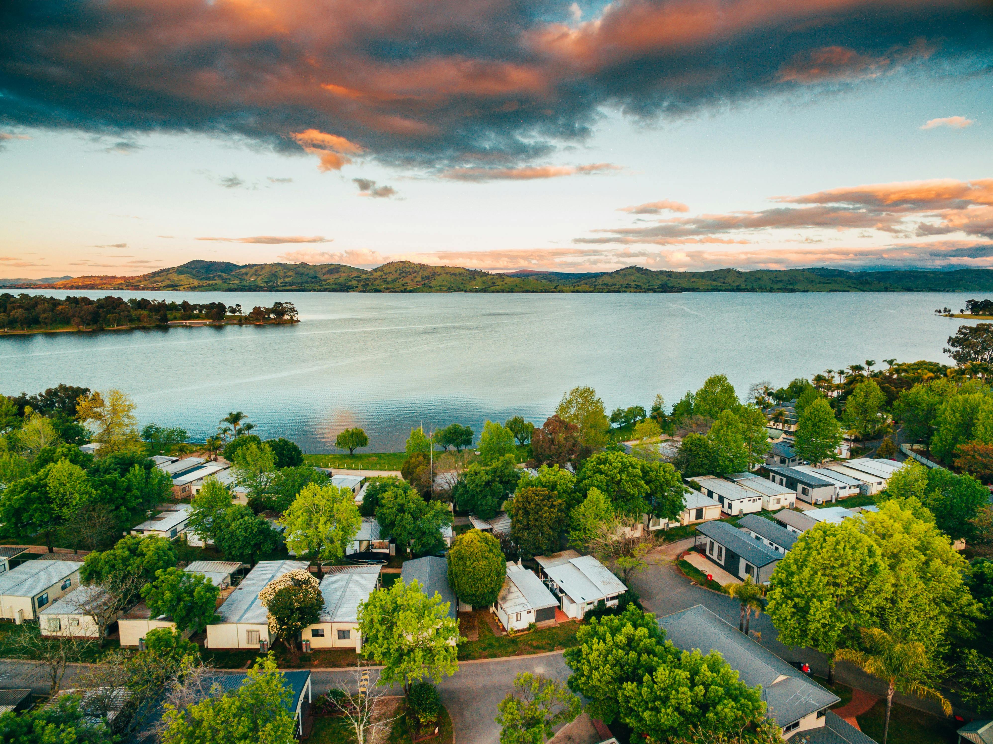 Aerial photo of Discovery Parks - Lake Hume VIC