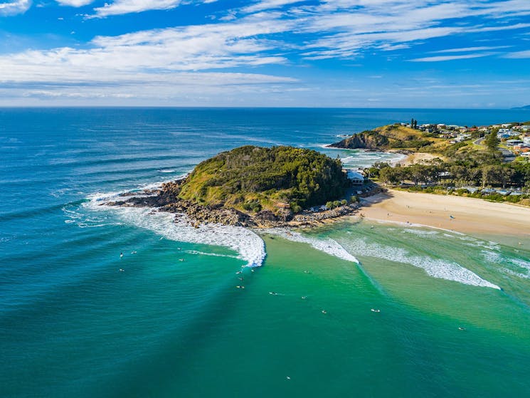 A Frame - Scotts Head - Aerial of the Point