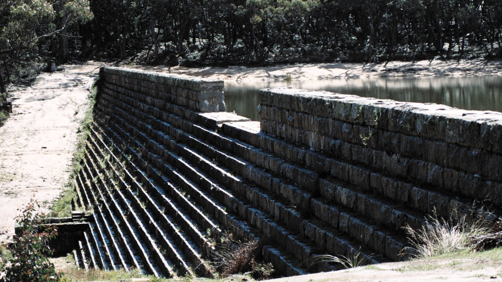 Hand built stone reservoir, Langi Ghiran State Park - GRAMPIANS