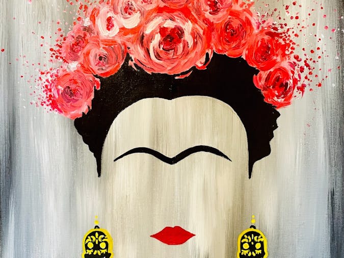 Paint and Sip Event Friday with FRIDA at The Arthur Art House by Paintelaide