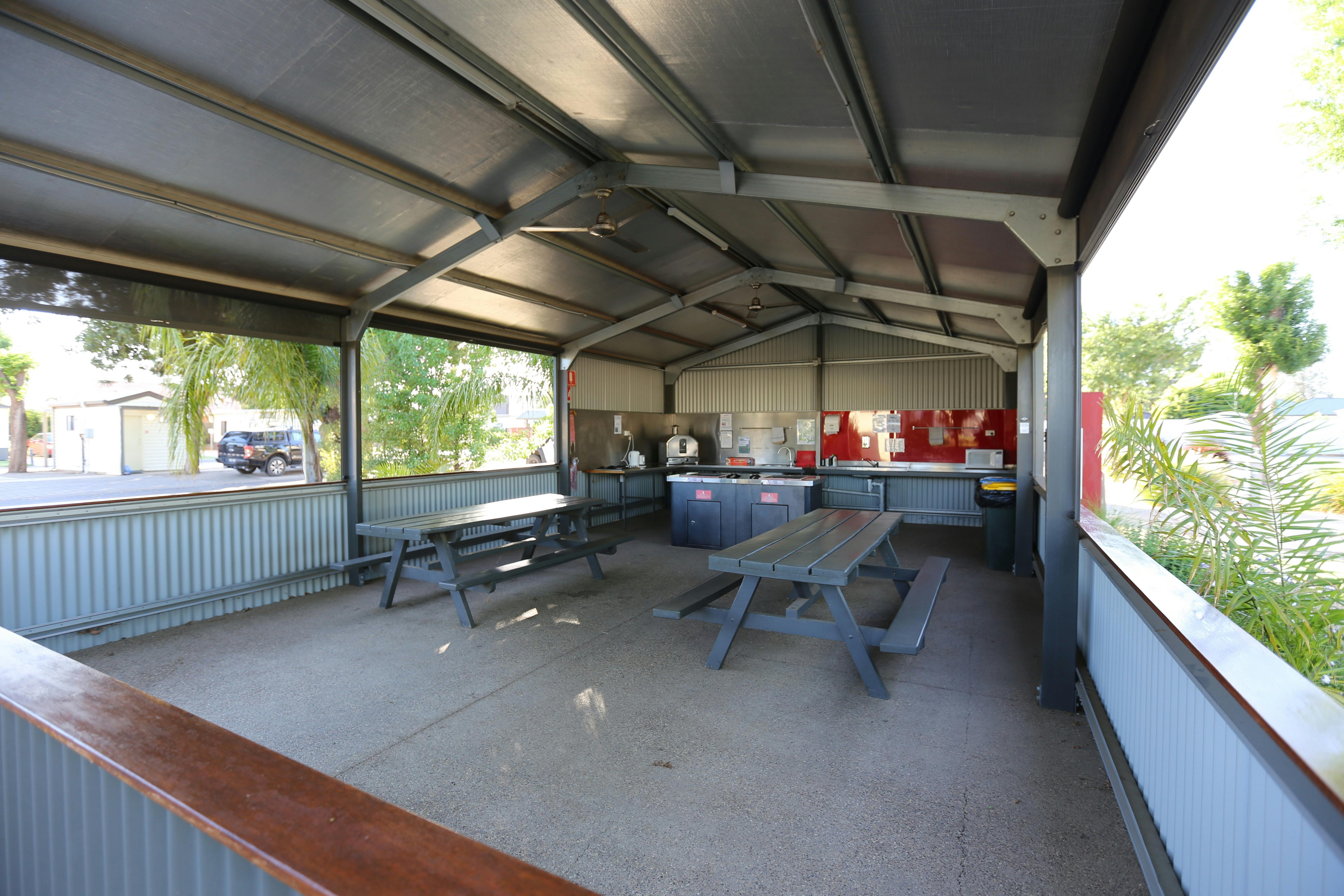 Outdoor camp kitchen area
