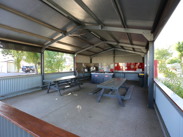 Outdoor camp kitchen area