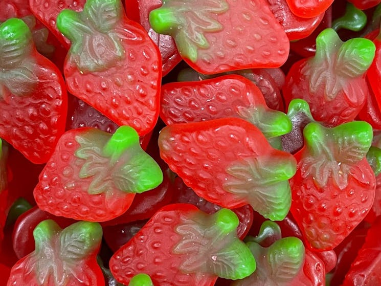 strawberry lollies