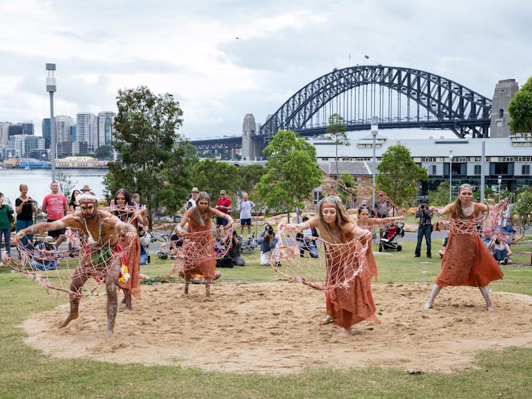 Indigenous group performing at Wugulora