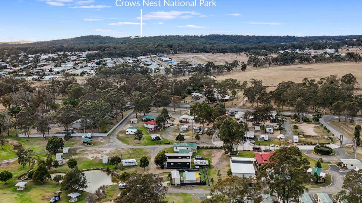 Drone view of park Drone view of park