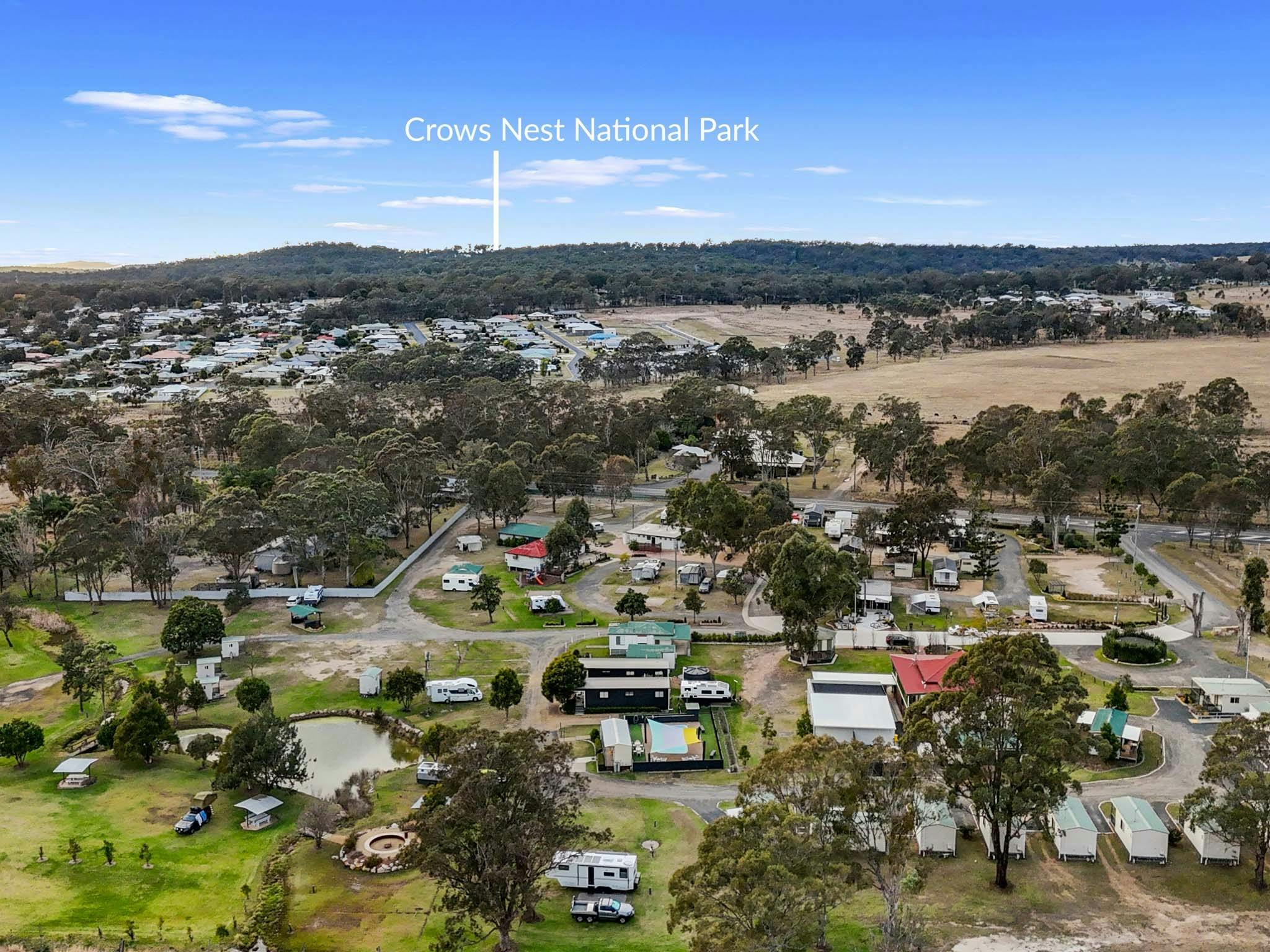 Drone view of park Drone view of park