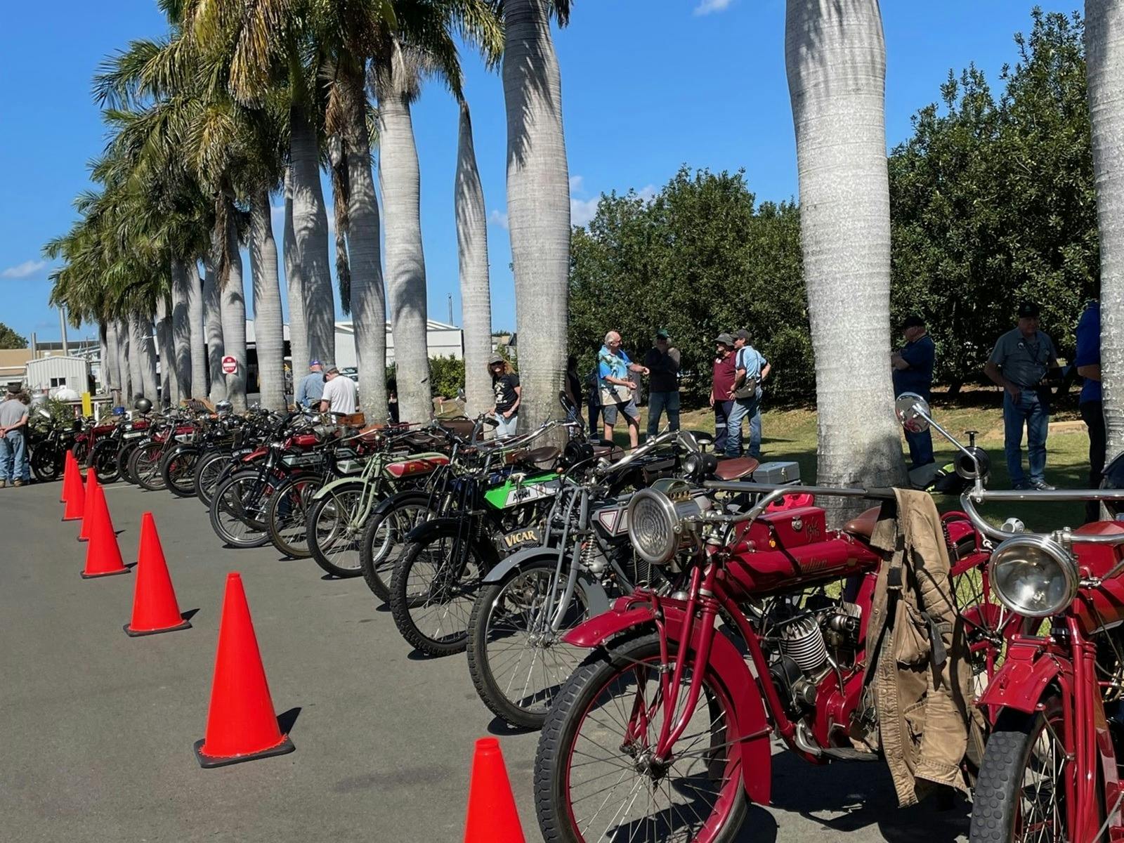Line up of bikes at Bundaberg 2023