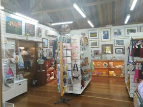 A huge range of locally made arts and crafts
