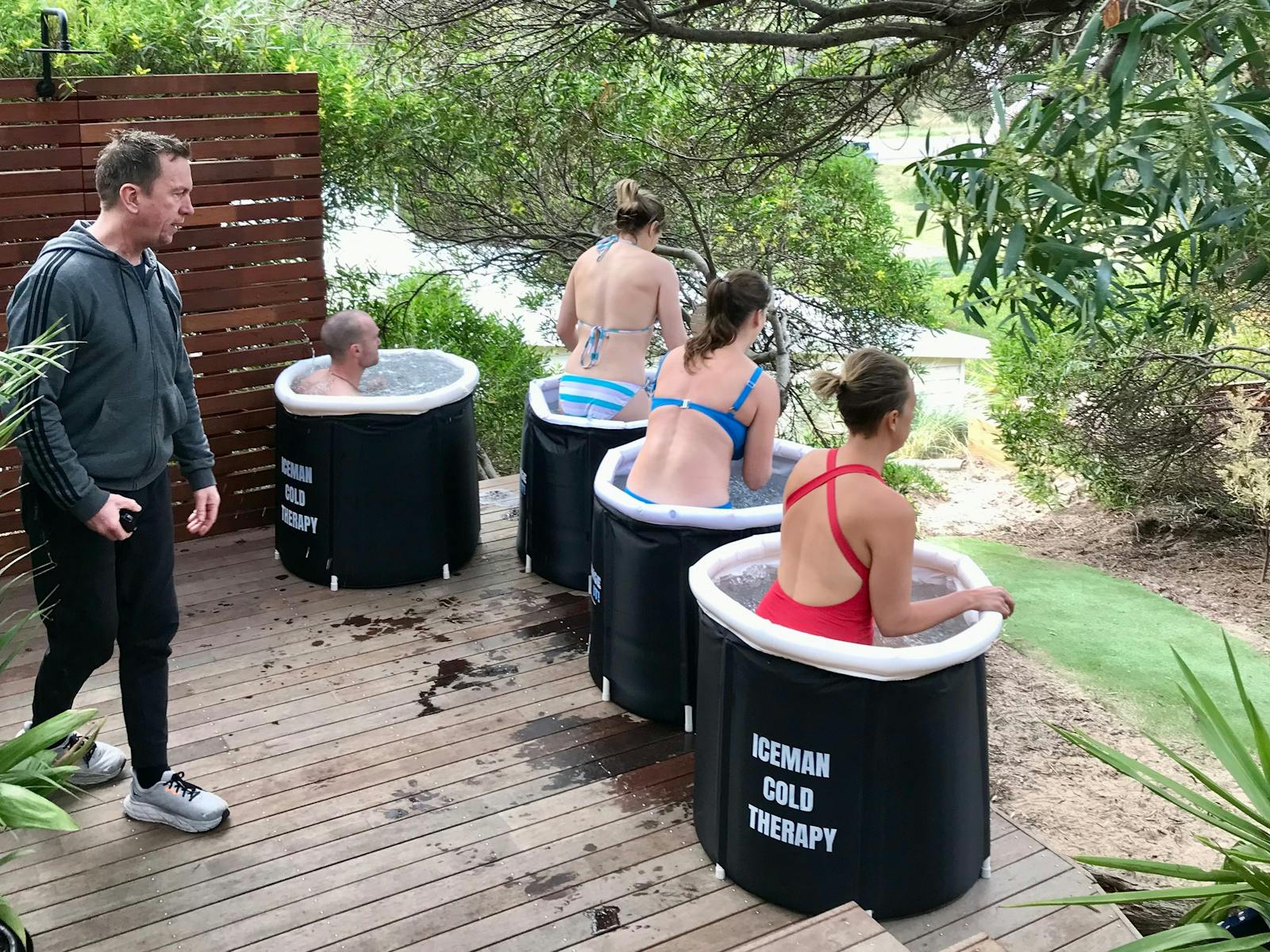 Into the ice bath we go